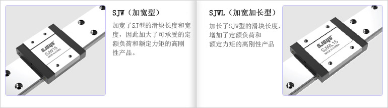 SJMW (加宽型), SJMWL (加宽加长型)